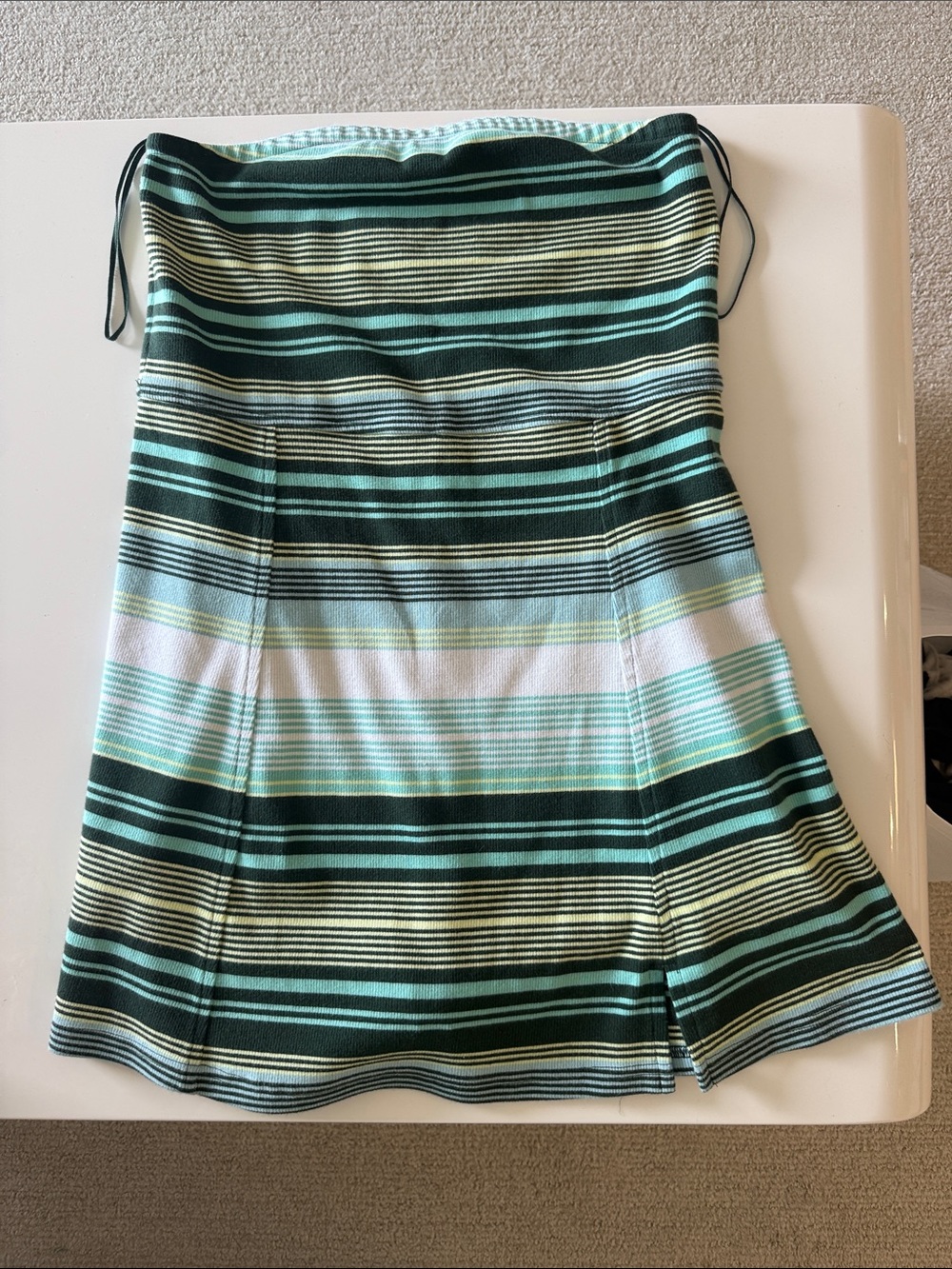 American Eagle Outfitters Striped A-Line Skirt in Black, Mint, Cream